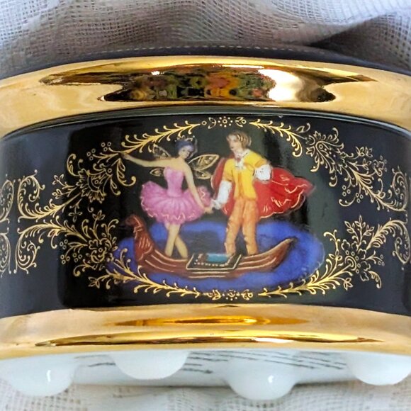 1992 Ardleigh Elliot & Sons Russian Ballet Porcelain Trinket Jewelry Vanity Box - Picture 6 of 10